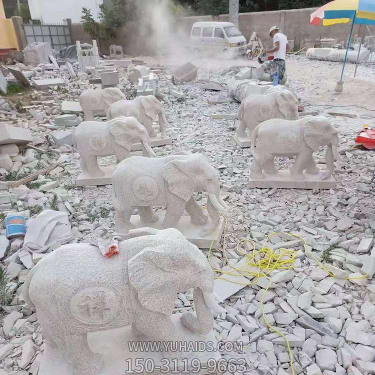 大理石砂石石雕户外园林庭院大象博鱼网页版