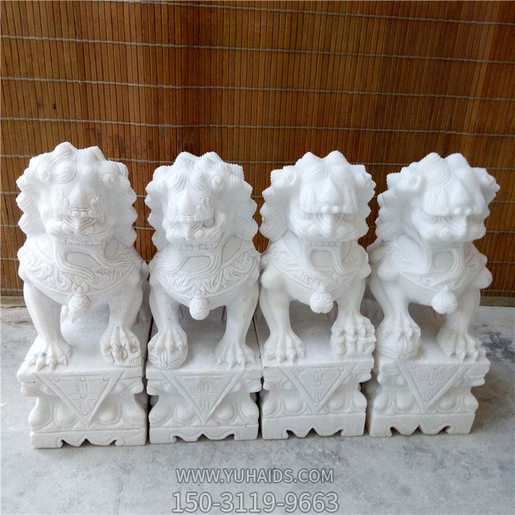 庭院汉白石石雕小型狮子博鱼网页版