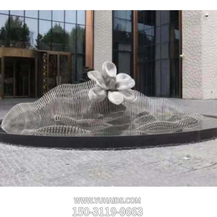 水景不锈钢金属摆件假山博鱼网页版