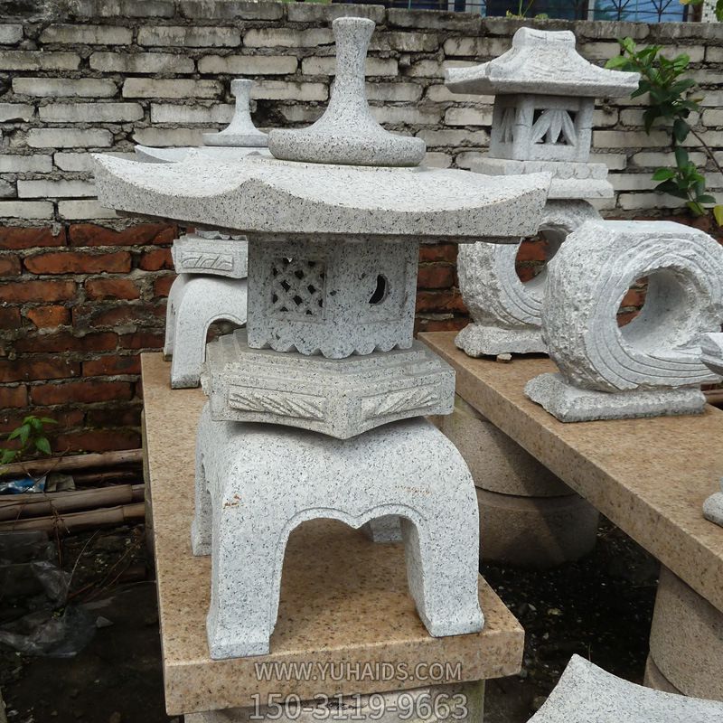 景观石灯笼艺术设计几何园林石雕工艺品摆件博鱼网页版