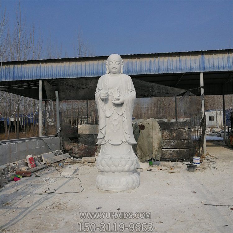 寺院景点摆放大型大理石雕刻佛像博鱼网页版