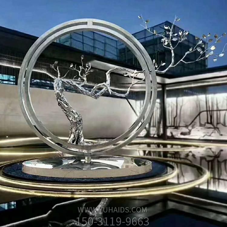 酒店户外池塘水景摆件圆环摆件博鱼网页版