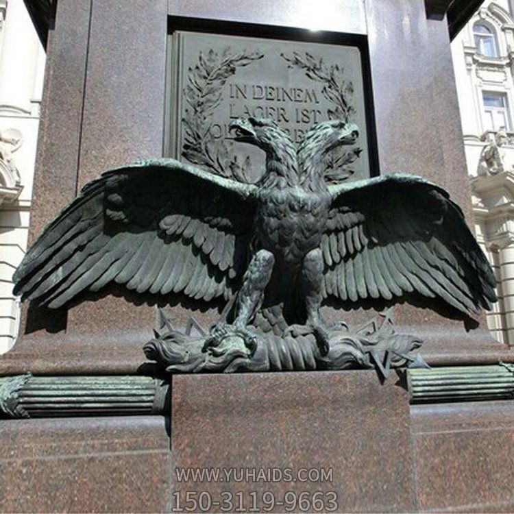 广场大型铜雕创意雄鹰展翅博鱼网页版