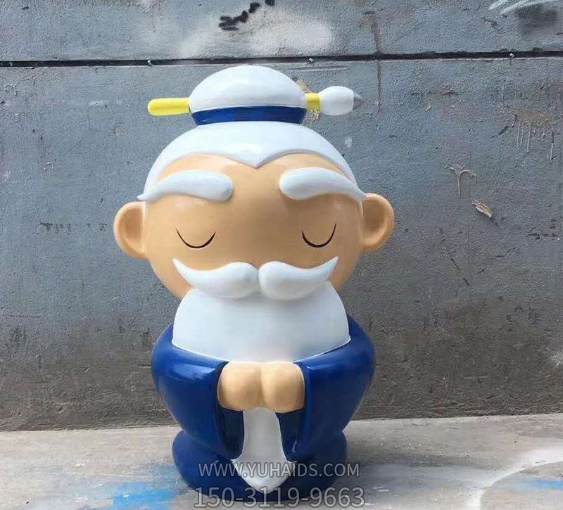 商业街摆放玻璃钢卡通孔子人物博鱼网页版
