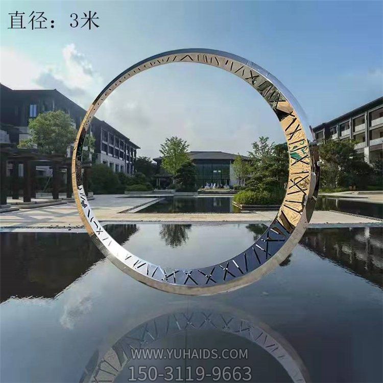 几何户外园林水景圆环博鱼网页版