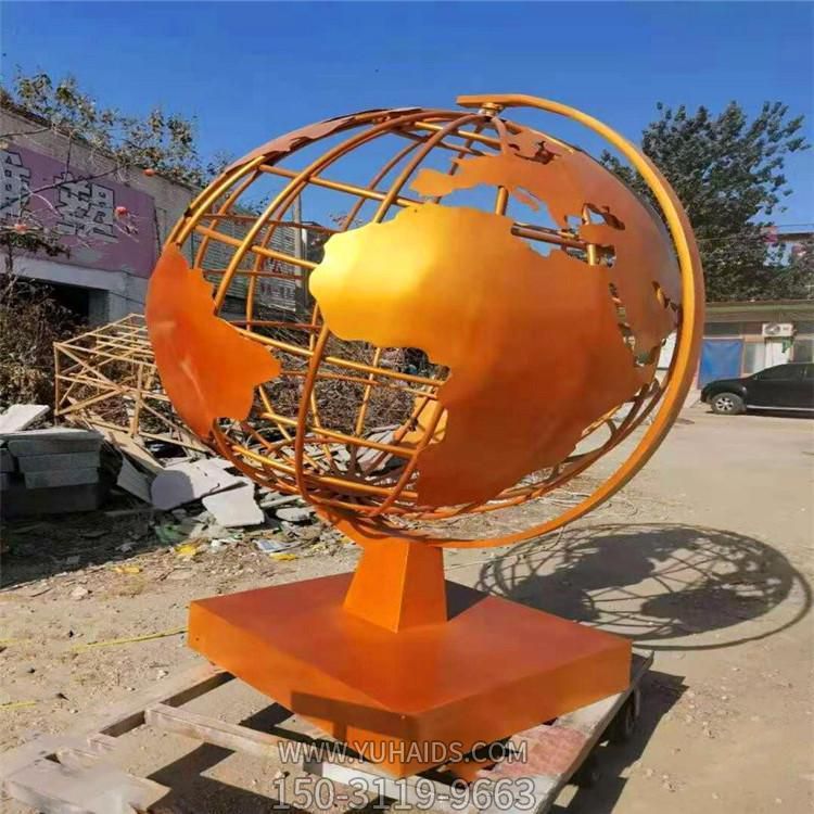 校园广场不锈钢喷漆金属地球仪博鱼网页版