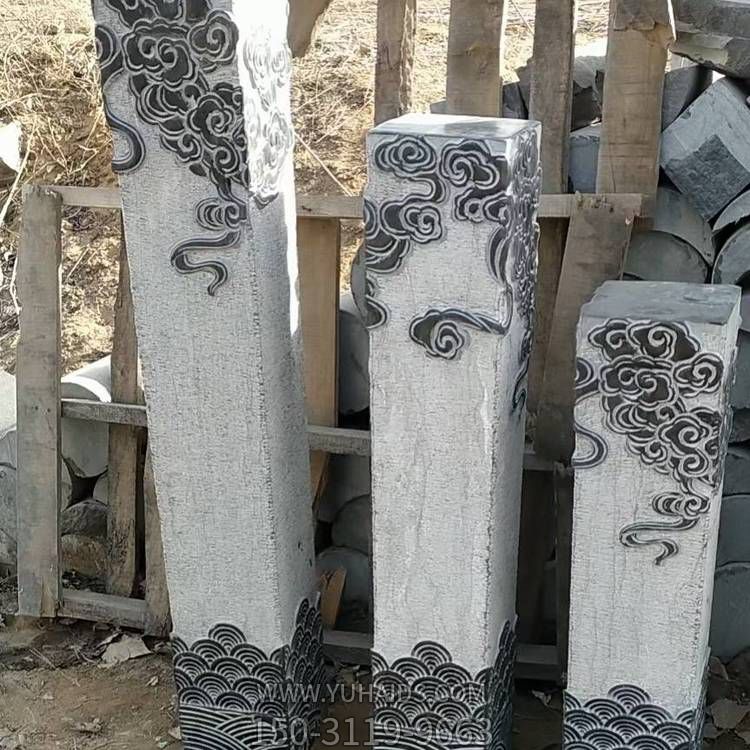 庭院园林摆放仿古青石石雕拴马桩博鱼网页版