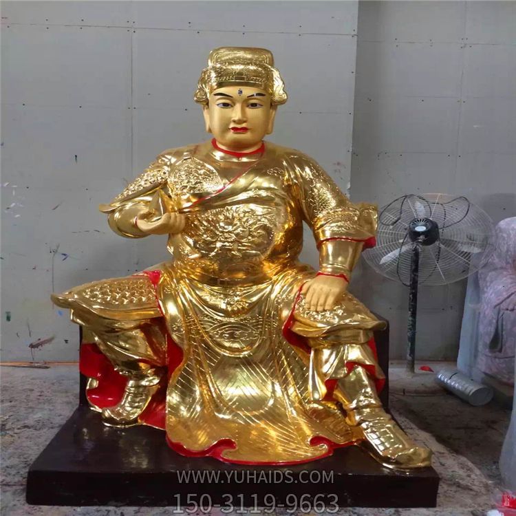景区大型不锈钢喷金鎏金神佛马王爷博鱼网页版