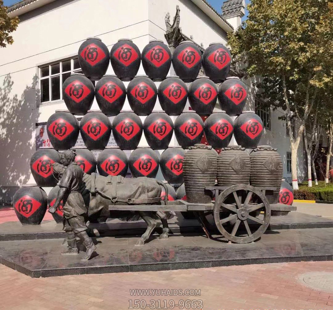 景区大型酒缸景观铜雕酒文化博鱼网页版