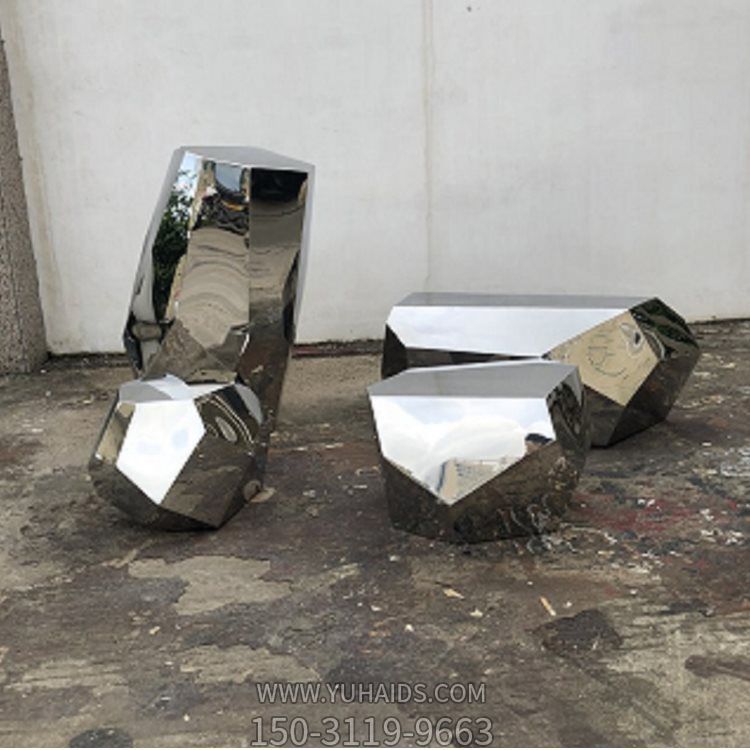 金属不锈钢镜面块面户外公园鹅卵石博鱼网页版