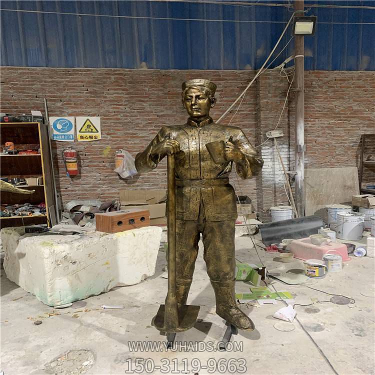 公园景区玻璃钢仿铜园林人物景观博鱼网页版