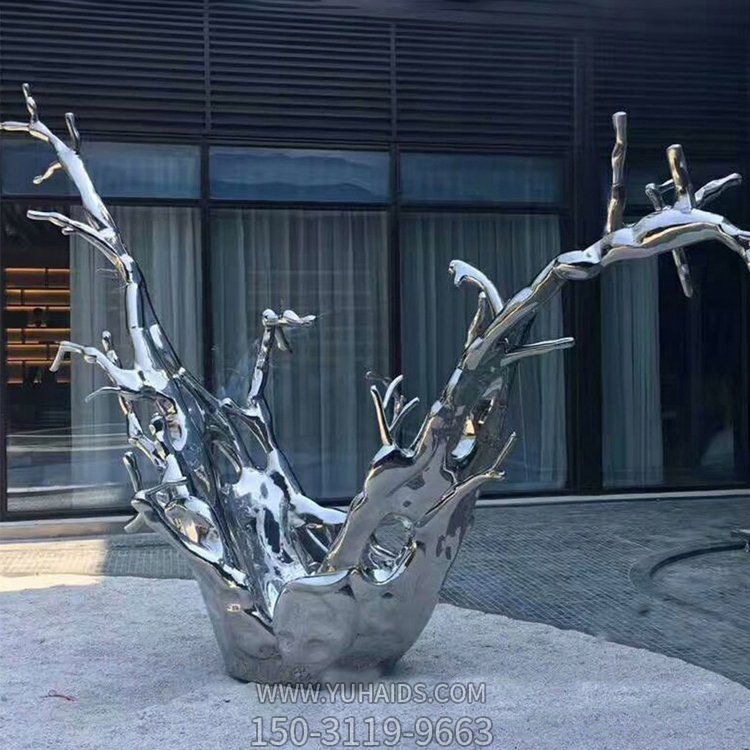 不锈钢镜面园林抽象海浪浪花博鱼网页版