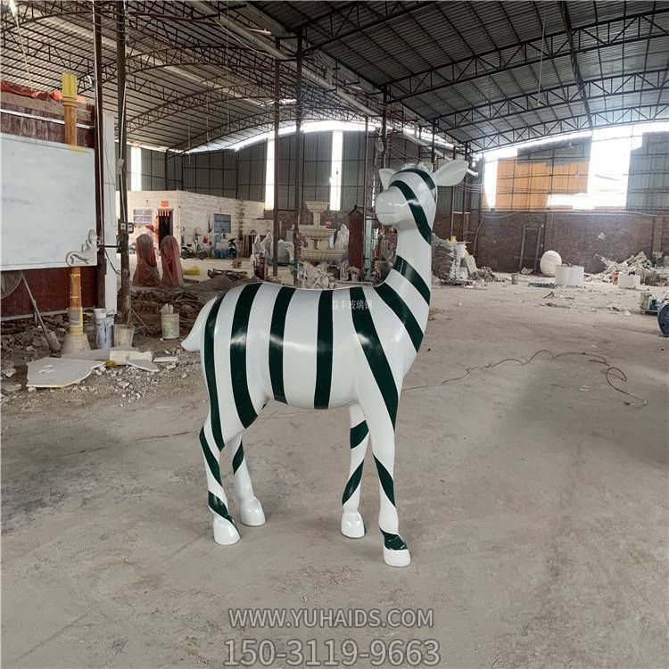 玻璃钢抽象园林景观斑马博鱼网页版