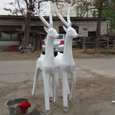 几何不锈钢抽象梅花鹿博鱼网页版