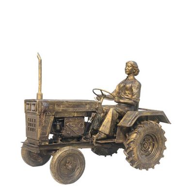 卡拖拉机的玻璃钢仿铜女人博鱼网页版