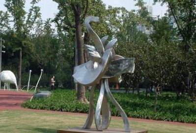 不锈钢园林抽象花朵博鱼网页版