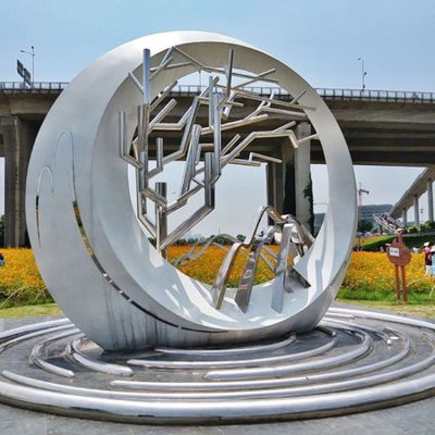 不锈钢户外园林景观圆环博鱼网页版
