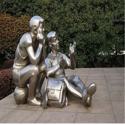 不锈钢人物博鱼网页版，放学后的男同学