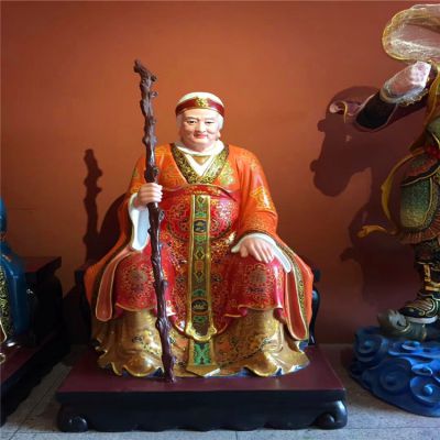 玻璃钢彩绘寺庙供奉神佛土地婆博鱼网页版