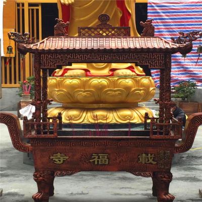佛教寺庙摆放全铜浮雕四龙柱香炉博鱼网页版