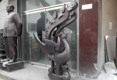 酒店创意不锈钢仿铜凤凰博鱼网页版