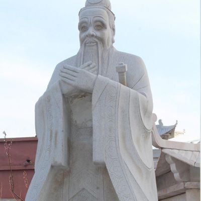 大理石石雕校园名人孔子博鱼网页版