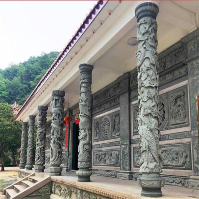 大理石石雕浮雕龙柱景区园林博鱼网页版