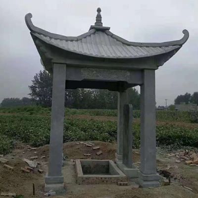 村庄简易青石仿古建筑凉亭博鱼网页版