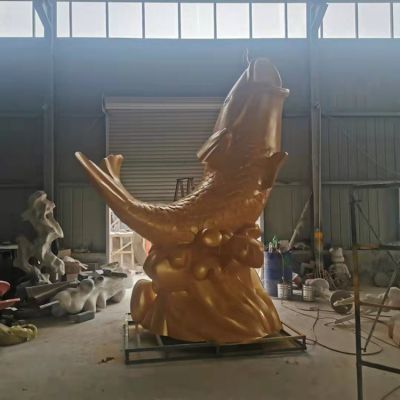 不锈钢喷金烤漆创意流水摆件鱼博鱼网页版