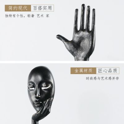 博物馆铸造手托面具时尚摆件青铜手型博鱼网页版