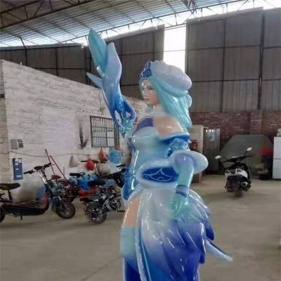 电影院玻璃钢彩绘动漫人物博鱼网页版摆件