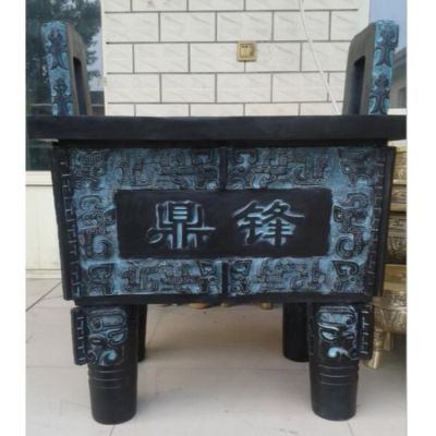 仿古青铜器大型户外园林景观摆件铜鼎博鱼网页版