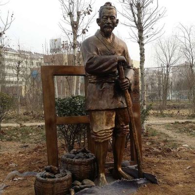 玻璃钢仿铜户外景区景观人物博鱼网页版