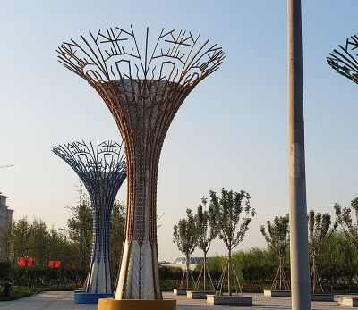 花园城市不锈钢广场树叶博鱼网页版