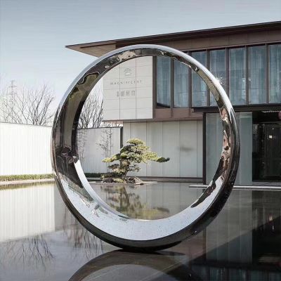 几何镜面酒店会所圆环博鱼网页版