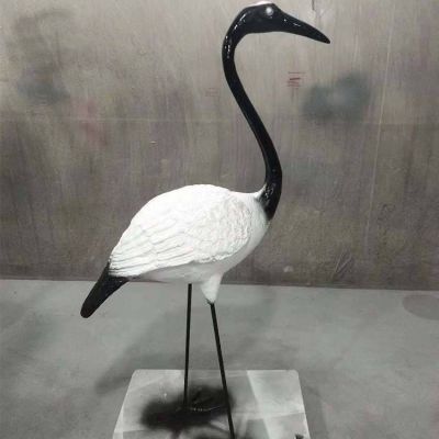 玻璃钢动物景观户外池塘摆件仙鹤博鱼网页版