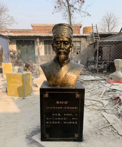 图书馆玻璃钢古代名医李时珍头像博鱼网页版