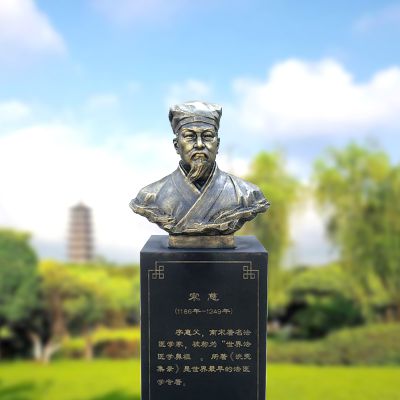 医院医学院著名人物宋慈玻璃钢仿铜头像博鱼网页版