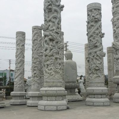 盘龙户外园林广场大型文化柱博鱼网页版