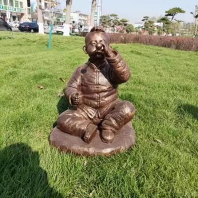 铜雕玻璃钢人物铸铜博鱼网页版儿童玩耍游戏博鱼网页版