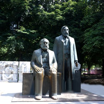 世界著名政治家马克思与恩格斯铜雕园林户外景观马克思博鱼网页版