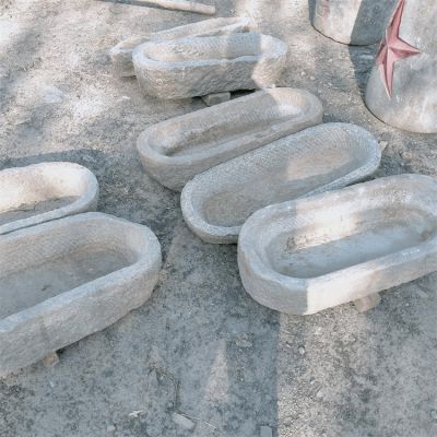 仿古做旧圆形老石槽博鱼网页版