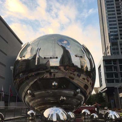 镜面户外不锈钢大型圆球博鱼网页版