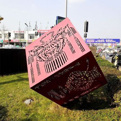 不锈钢镂空立方体