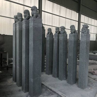 花岗岩雕刻抱鼓石拴马柱庭院门墩