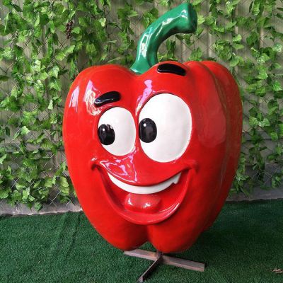 玻璃钢柿子椒椒  卡通户外蔬菜水果农作物博鱼网页版