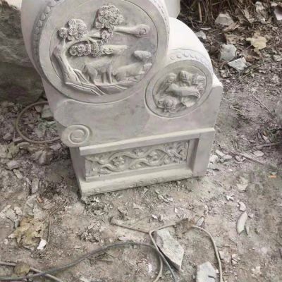 园林别墅庭院饭店门口大型大理石石雕抱鼓石博鱼网页版