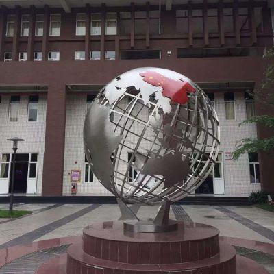  金属不锈钢镂空创意地球仪