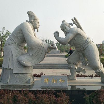 成语点户外园林石雕负荆请罪人物景观博鱼网页版