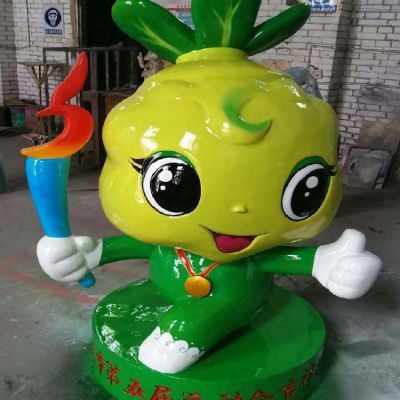 玻璃钢定制运动会创意卡通公仔吉祥物博鱼网页版